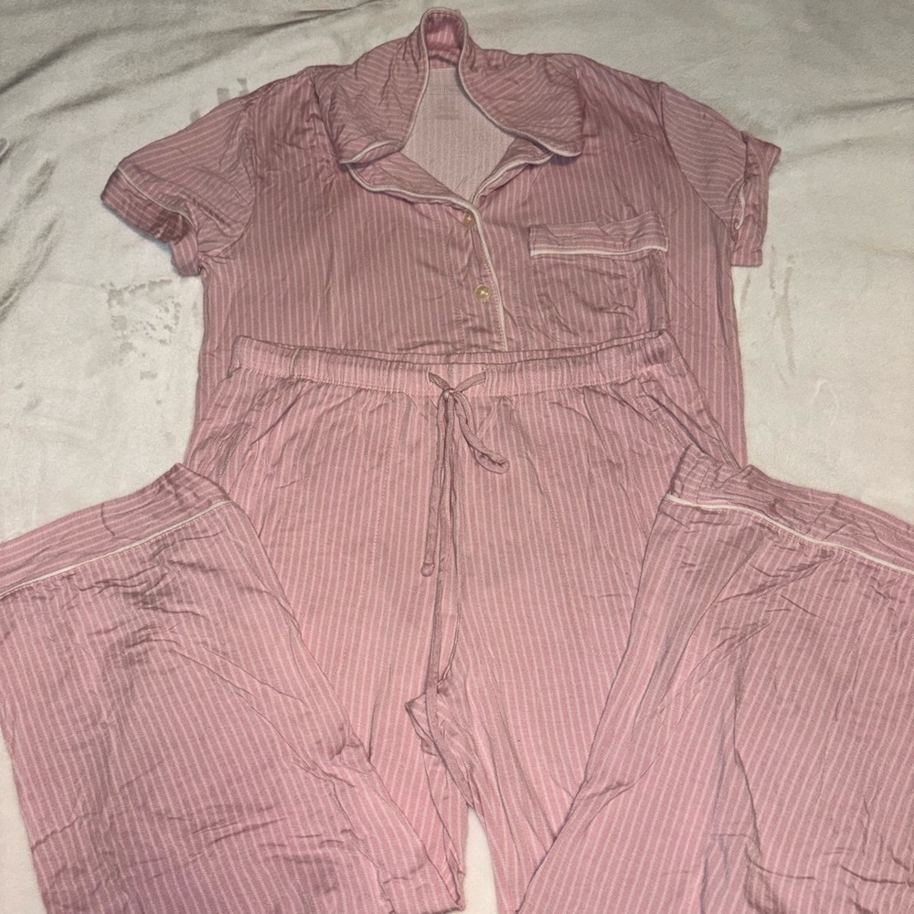 Target Pink Striped Pajama Set